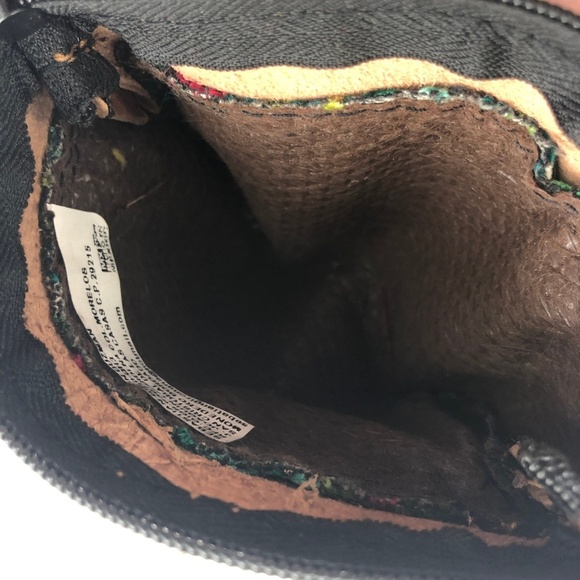 Mexican Green Yellow Woven Tapestry Coin Purse - Picture 4 of 4